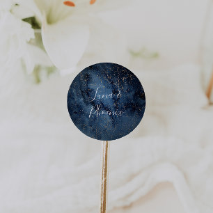 Adesivo Redondo Celestial Night Sky Selos De Envelope De Casamen