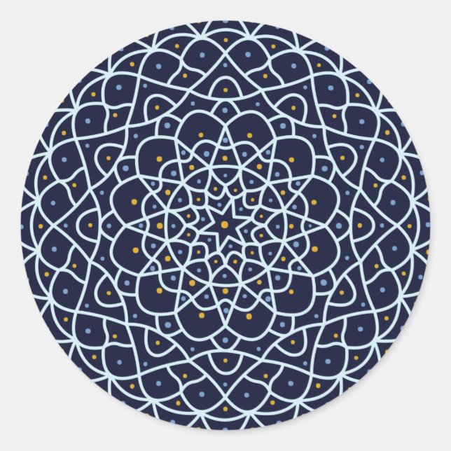 Adesivo Redondo Celestial Night Sticker (Frente)