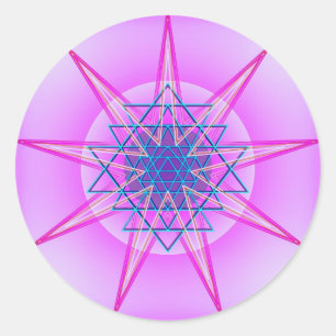 Adesivo Redondo Celestial Pode #9