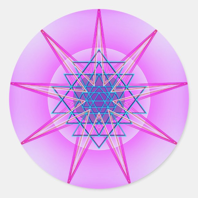 Adesivo Redondo Celestial Pode #9 (Frente)