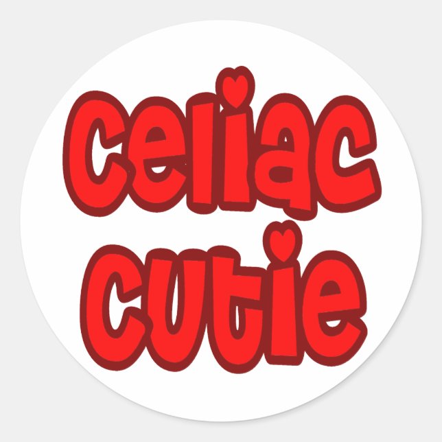Adesivo Redondo Celiac Cutie (Frente)