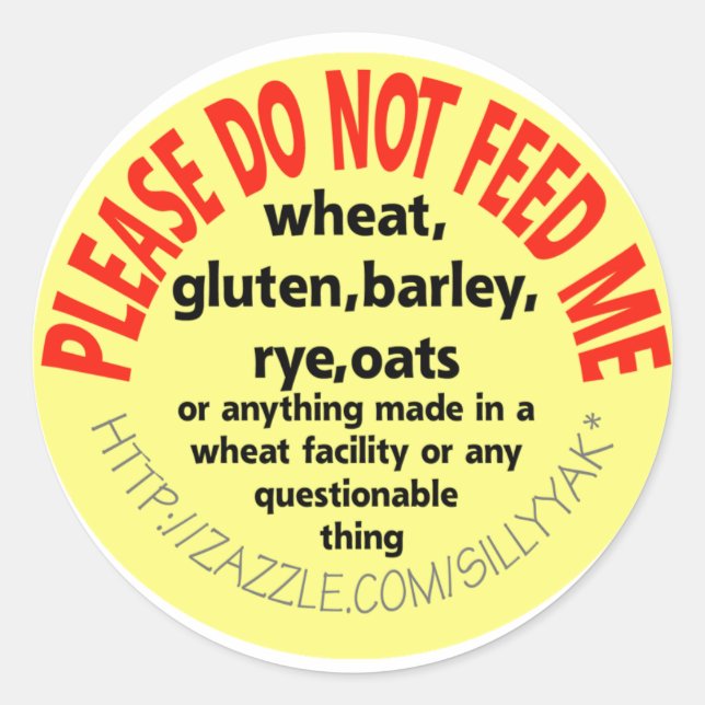 Adesivo Redondo Celiac Sticker