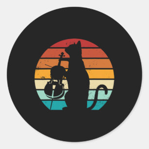 Adesivo Redondo Cello Cat Meme Offensive Memes Engraçado Amor De G