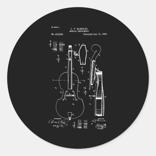 Adesivo Redondo Cello Cello Player (Frente)