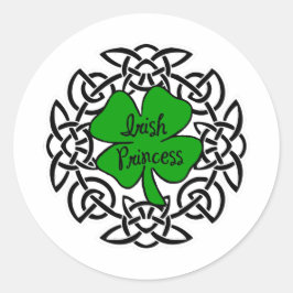 Adesivo Redondo Celtic Irish Princess