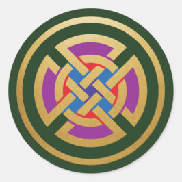 Adesivo Redondo Celtic Knot