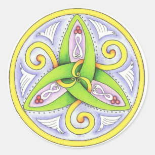 Adesivo Redondo Celtic Mandala