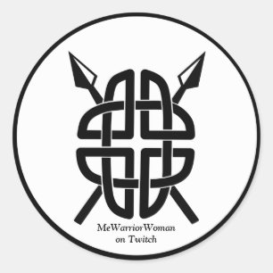 Adesivo Redondo Celtic Shield, MeWarriorWoman no Twitch