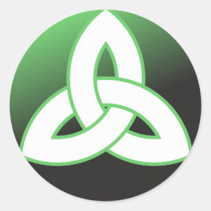 Adesivo Redondo Celtic Trinity Knot Up
