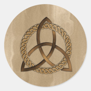 Adesivo Redondo Celtic Triquetra Trinity Knot