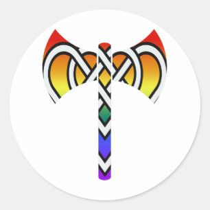 Adesivo Redondo Céltico Labrys