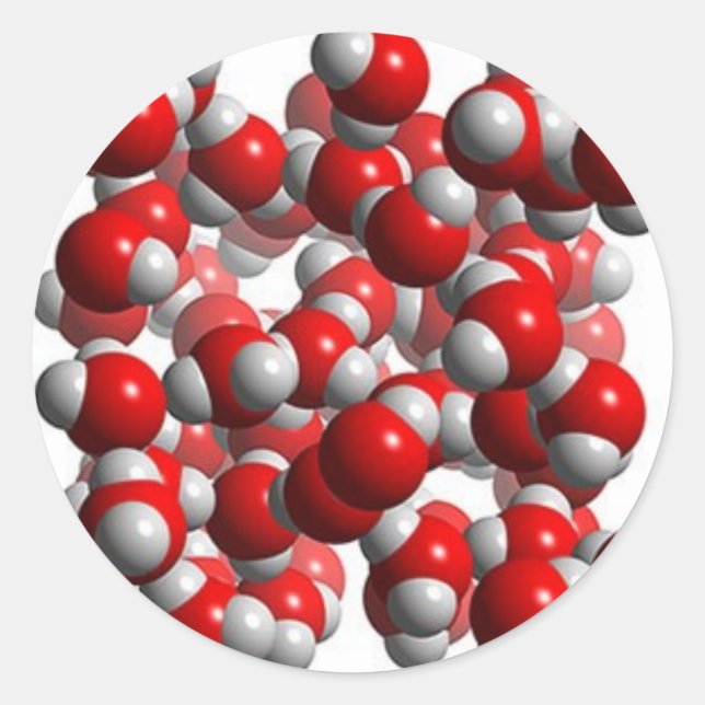 Adesivo Redondo células de água (Frente)