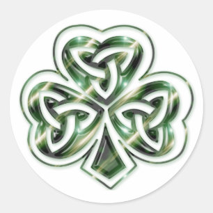 Adesivo Redondo Células Shamrock Design 2 Stickers 2