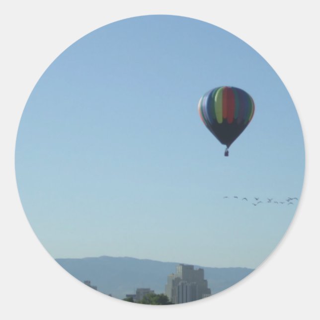 Adesivo Redondo Cena de Reno Pacata (Frente)