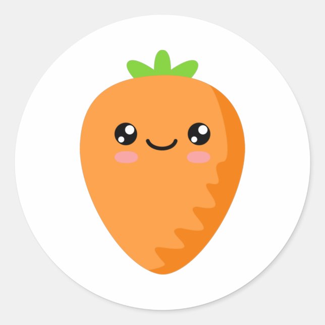 Adesivo Redondo Cenoura (Frente)