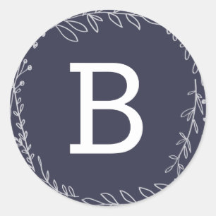 Adesivo Redondo Cereja   Vinhetas de férias monograma