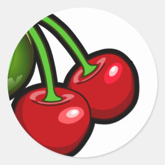 Adesivo Redondo Cerejas de PinkGirlz