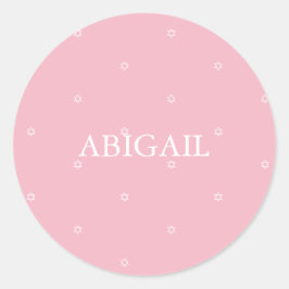 Adesivo Redondo Cerimônia de Menina Judaica Hebraica