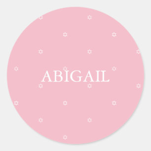 Adesivo Redondo Cerimônia de Menina Judaica Hebraica