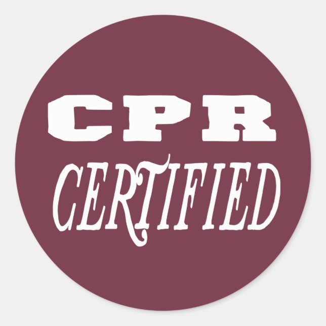 Adesivo Redondo certificação cpr (Frente)
