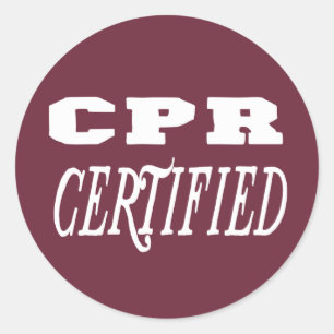 Adesivo Redondo certificação de RCP