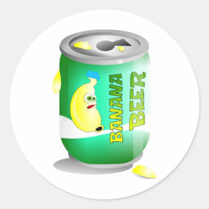 Adesivo Redondo Cerveja da banana
