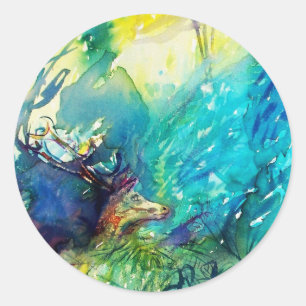 ADESIVO REDONDO CERVEJA EM TERRA VERDE