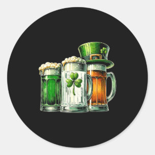 Adesivo Redondo Cerveja Irlandesa Bandeira da Irlanda Dia de São P