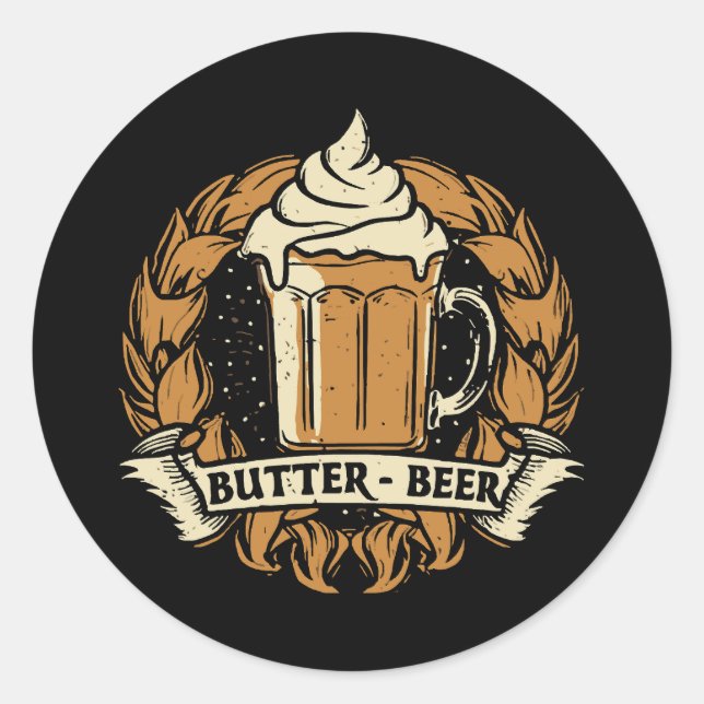 Adesivo Redondo Cerveja Manteiga (Frente)