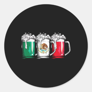 Adesivo Redondo Cerveja Mexicana Flag México Cinco De Mayo Men Beb