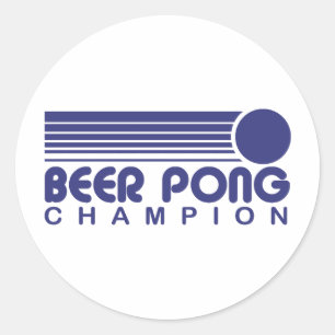 Adesivo Redondo Cerveja Pong