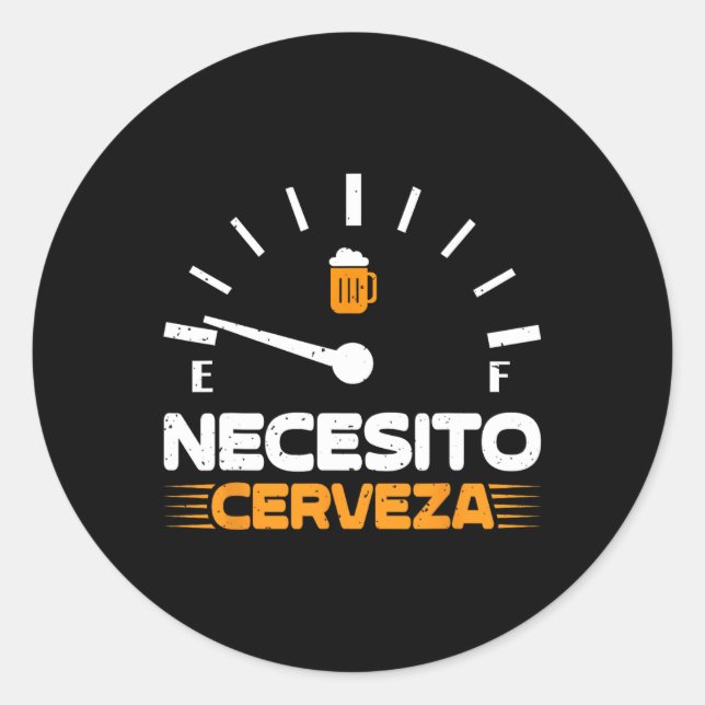 Adesivo Redondo Cerveza Cinco De M (Frente)
