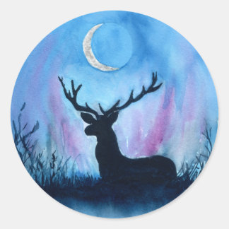 Adesivo Redondo Ceryneian Hind