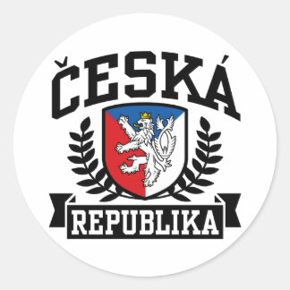Adesivo Redondo Ceska Republika