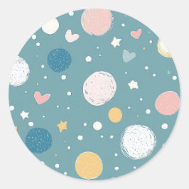 Adesivo Redondo Céu bonito