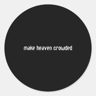Adesivo Redondo Céu Cristão Religioso Deus Jesus Homens Mulheres C