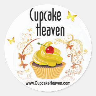 Adesivo Redondo "Céu Cupcake" - Confecções Desenhos e Pastas