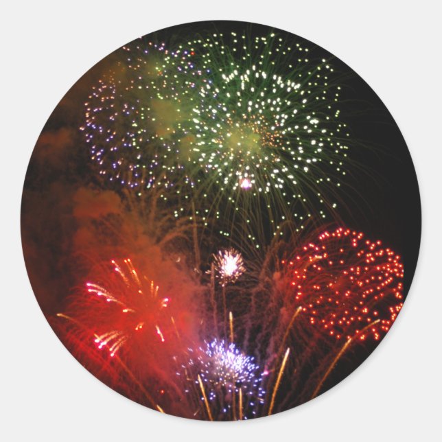 Adesivo Redondo céu em pó (Frente)