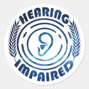 Adesivo Redondo Céu noturno - Perturbação auditiva