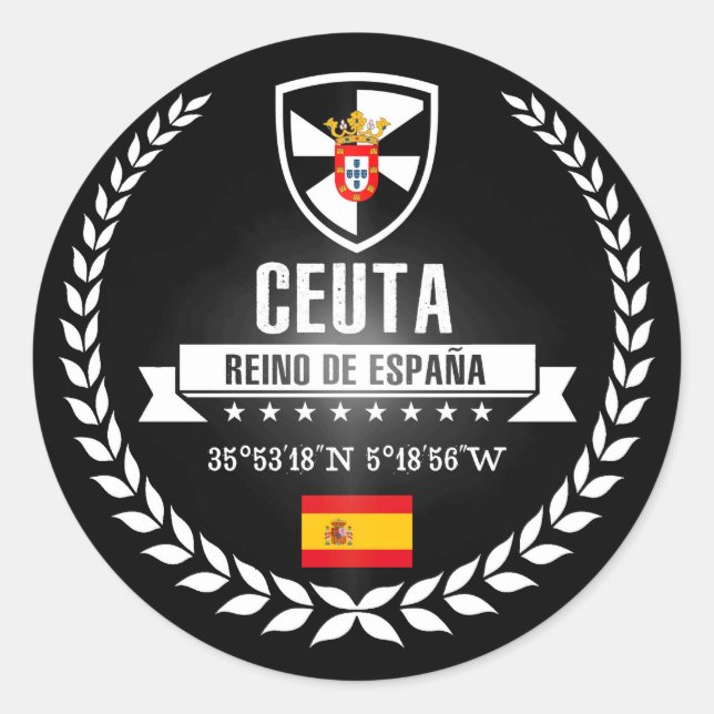 Adesivo Redondo Ceuta (Frente)