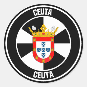 Adesivo Redondo Ceuta Round Emblem