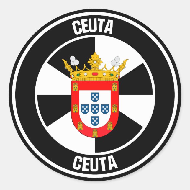 Adesivo Redondo Ceuta Round Emblem (Frente)