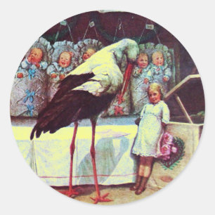 ADESIVO REDONDO CHÁ 3 DO STORK BABY BOY