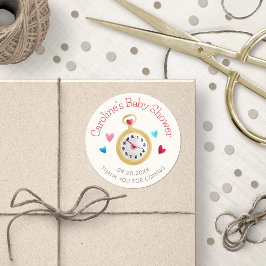 Adesivo Redondo Chá de Aniversário de Alice Wonderland