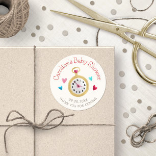 Adesivo Redondo Chá de Aniversário de Alice Wonderland