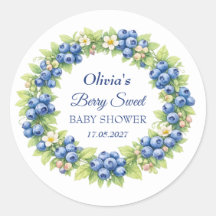 Chá de Bebê Berry Sweet Menina Bebê Azul Menino Be