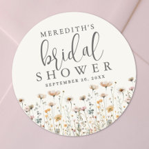 Chá de Bebê Bohemiano com Flores Silvestres