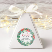 Chá de Bebê Coroa de Natal