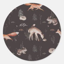 Chá de Bebê de Animais da Floresta em Aquarela