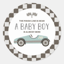 Chá de Bebê de Carro de Corrida Vintage